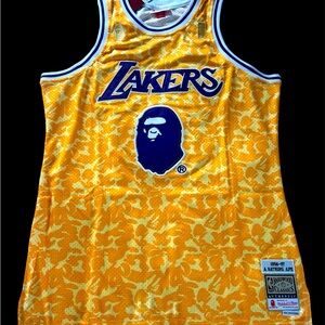 NWT’s Mitchell & Ness Bape LA Lakers Jersey
